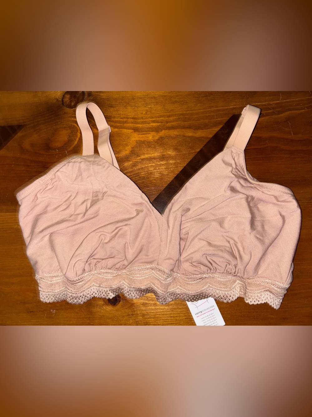 Cosabella Ceylon Modal Curvy Bralette in Sette (neutral tan) Size Large NWT
